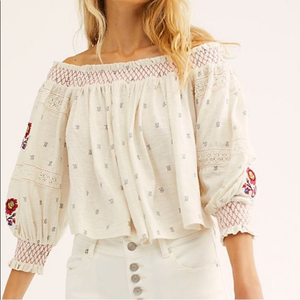 Free People Le Petite off shoulder top